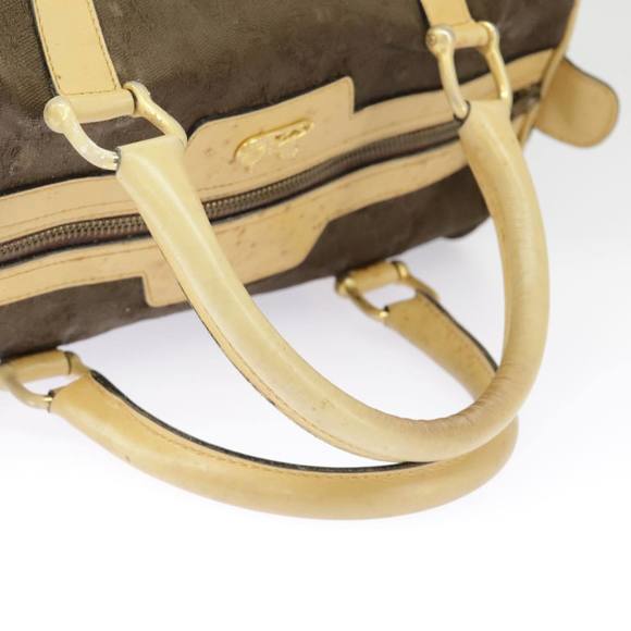 CELINE C saluki Hand Bag Canvas Brown Auth 99417 - Picture 7 of 16
